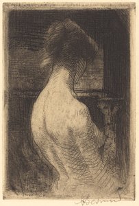 Bir Kadının Arkası Dos de Femme, 1889. by Paul Albert Besnard