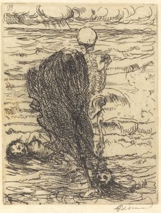 Bir Ağın Oyuncuları Net, 1900. by Paul Albert Besnard