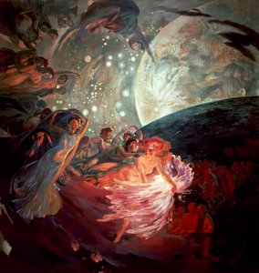 İnsanları aydınlatmak için bilimleri sürükleyen gerçek by Paul Albert Besnard