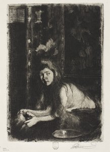Vazolu Kadın, 1894 by Paul Albert Besnard