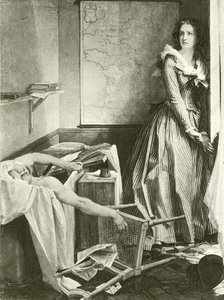 Charlotte Corday ve Marat (gravür)