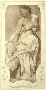 Terpsichore, Koro Dansının İlham Perisi (fotogravür)