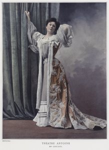 Jeanne Cheirel, Fransız aktris (renkli fotoğraf)