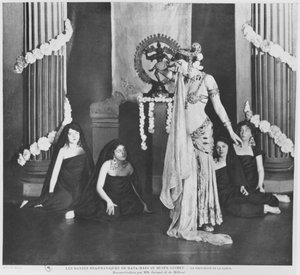 Mata Hari, 13 Mart 1905, Musee Guimet, Paris'te performans sergiliyor