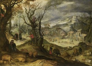 Kış Manzarası by Paul Bril (copy after)
