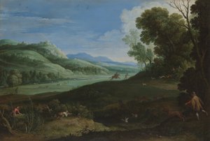 Avcılar ile Manzara by Paul Bril