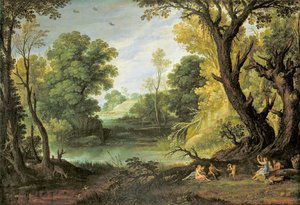 Periler ve Satirler ile Manzara, 1623