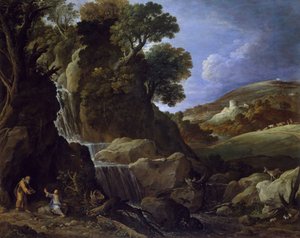 Vahşi Doğada Baştan Çıkarılan İsa, 1626. by Paul Brill