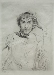 James MacNeill Whistler, 1897. by Paul Cesar Helleu