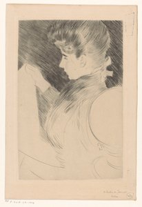 okuyan kadın by Paul Cesar Helleu