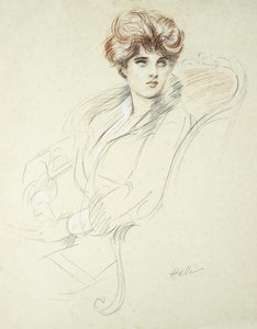 Oturan bir Hanımefendinin Portresi, by Paul Cesar Helleu