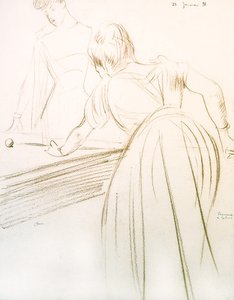 Kontes Greffuhle ve Raymonde de Galard by Paul Cesar Helleu