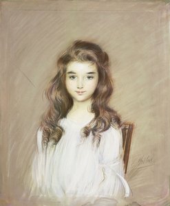 Elbe Markizinin Kızı, 1901 dolayları by Paul Cesar Helleu