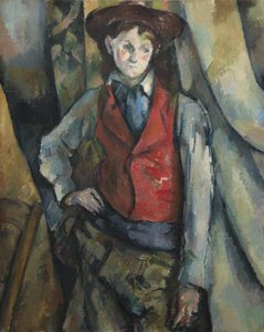 Kırmızı Yelekli Çocuk by Paul Cézanne