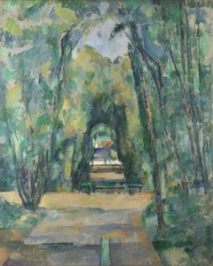 Cezanne, Paul (1839-1906) Avenue at Chantilly Tuval üzerine yağlıboya 1888 Ulusal Galeri, Londra 82x66 by Paul Cézanne