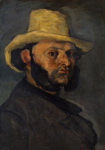 Hasır Şapkalı Gustave Boyer by Paul Cézanne