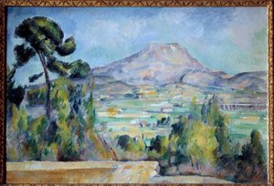 Sainte Victoire Dağı Tablosu Paul Cezanne (1839-1906) 1887-1890 Güneş. 0.65x0.92 m Paris, Orsay müzesi - Sainte-Victoire Dağı. Paul Cezanne