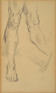 Bacak çalışması. Paul Cezanne
