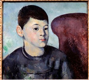 Sanatçının oğlunun portresi Paul Cezanne (1839-1906) tarafından tablo 1880 Güneş. 0,35x0,38 m Paris, Musee de l