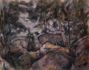 Ormandaki Kayalar by Paul Cézanne