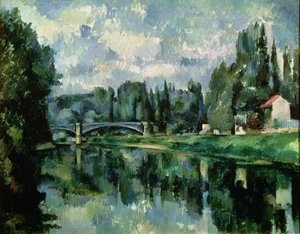 The Banks of the Marne at Creteil, 1888 dolayları (tuval üzerine yağlı boya) by Paul Cézanne