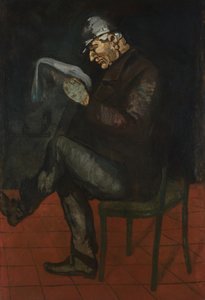 Ressamın Babası, Louis-Auguste Cézanne, c.1865 (tuval üzerine yağlıboya) by Paul Cézanne