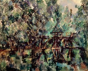 Gölet Üzerindeki Bir Köprü, c1898. by Paul Cézanne