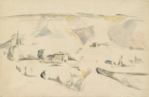 Bir Vadiden Bir Görünüm, 19. Yüzyılın Sonları by Paul Cézanne