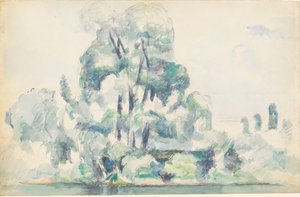 Seine Kıyıları, Medan, 1880-1885. by Paul Cézanne