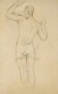 Ayakta Duran; Ayakta Yıkanan, c. 1885-88 by Paul Cézanne