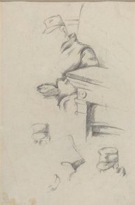 Sanatçının Babası [verso], c. 18651870. by Paul Cézanne