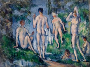 Yıkananlar Grubu by Paul Cézanne