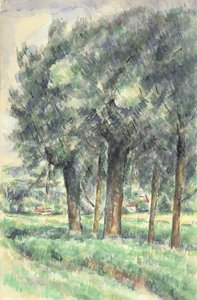 Ağaç Grubu, 1877-80 by Paul Cézanne