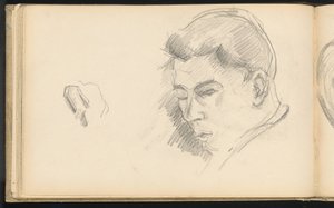 Bir çocuğun başı by Paul Cézanne