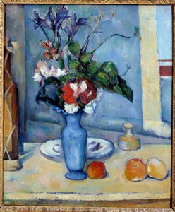 Le vase bleu Tablo Paul Cezanne (1839-1906) 1885 Dim. 0,61x0,5 m Paris, musee d