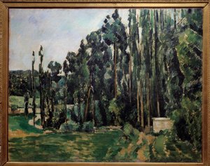Les Poplars Tablosu Paul Cezanne (1839-1906) 1879 Güneş. 0,65x0,81 m Paris, Orsay Müzesi by Paul Cézanne