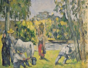 Tarlalarda Yaşam, 1875 dolayları by Paul Cézanne