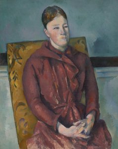 Madam Cézanne Sarı Sandalyede, 188890. by Paul Cézanne