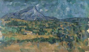 Sainte-Victoire Dağı, yaklaşık 1902-6. by Paul Cézanne