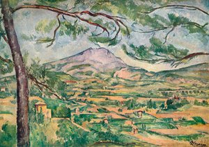Büyük Çam ile Sainte-Victoire Dağı, c1887. by Paul Cézanne