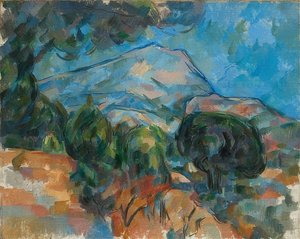 Sainte-Victoire Dağı. 1904 by Paul Cézanne