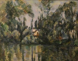 P.Cézanne, Marne kıyısındaki ev by Paul Cézanne