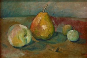 P.Cézanne, Stilleben mit Birnen und …