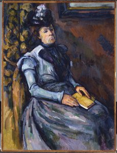 Mavili Oturan Kadın by Paul Cézanne