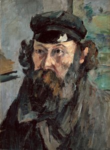 Şapkalı otoportre by Paul Cézanne