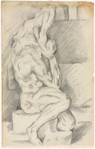 Anatomik Heykel taslağı recto Madame Cézanne