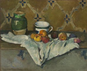 Kavanoz, Bardak ve Elmalı Natürmort, ca. 1877. by Paul Cézanne