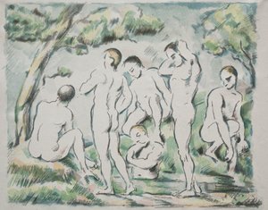 Yıkananlar, 1897. by Paul Cézanne