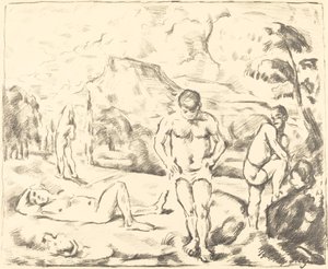 Yıkananlar Büyük Tabak, 1896-1897. by Paul Cézanne