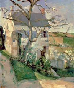 Ev ve Ağaç, c.1873-74 by Paul Cézanne